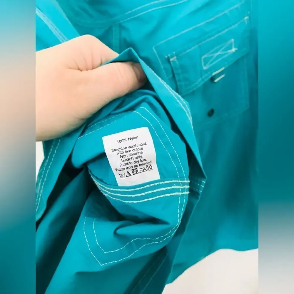 J. Crew | men’s teal board shirt swim trunks | size 33 waist